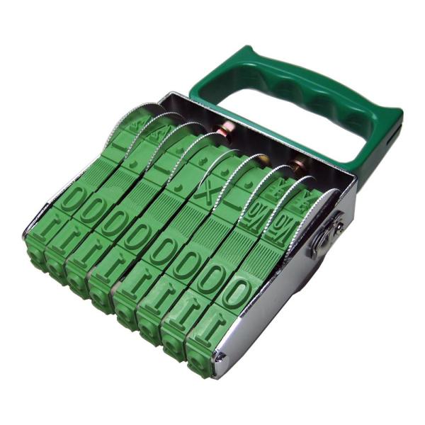 サンビー テクノタッチ回転印　欧文初号8連 (TK-008)