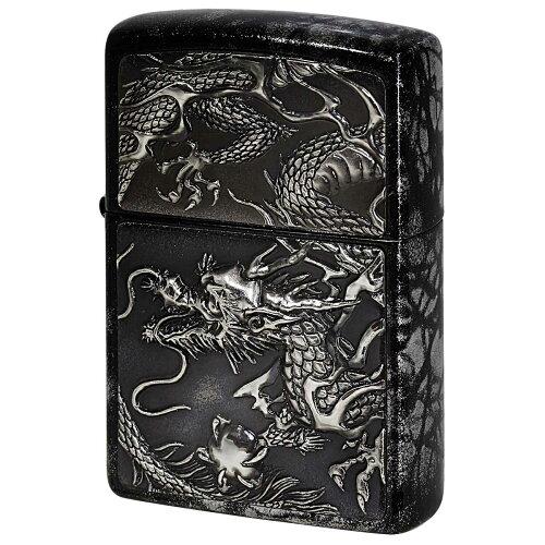 ZIPPO ライズメタル 銀龍 亀甲 銀 (1703188)