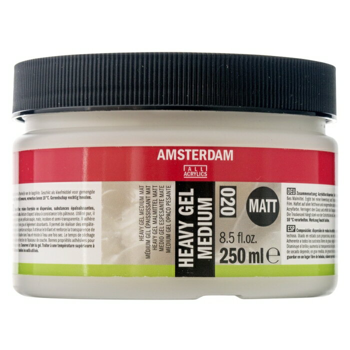Koninklijke Talens AMSTERDAM アムステルダム アクリリックメディウム ヘビージェルメディウム マット 020 250ml T2417-3020 403808 (1068581)