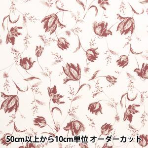 Cotton （Patterned Cloth） - ツクリエ 生地 布 チューリップ 商用利用可 バッグ・ポーチに インテリアに ポリエステル製 アンティーク調 (AMFF-01A)【入数:70】