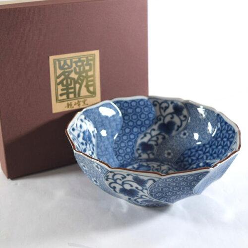 ブルーム ≪メーカー取寄≫ネジリ祥瑞 大鉢[日本製 美濃焼 食器] (-)【入数:2】