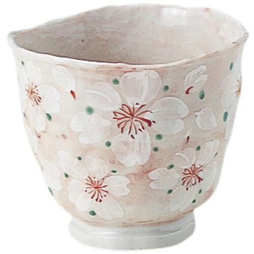ブルーム ≪メーカー取寄≫やよい花 湯呑 ピンク [日本製 美濃焼 食器] (-)【入数:40】