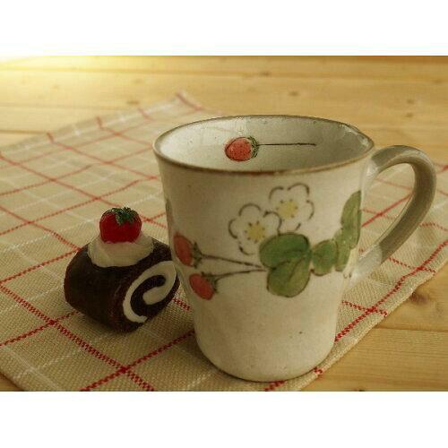 ブルーム ≪メーカー取寄≫粉引いちご マグカップ [日本製 美濃焼 食器] 箱入り (-)【入数:40】