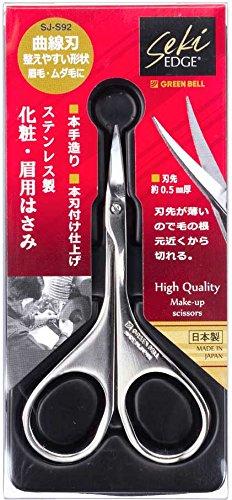 グリーンベル ステン化粧 眉毛切り鋏 SJ-S92 1個 グリーンベル ステン化粧 眉毛切り鋏 SJ-S92 1個