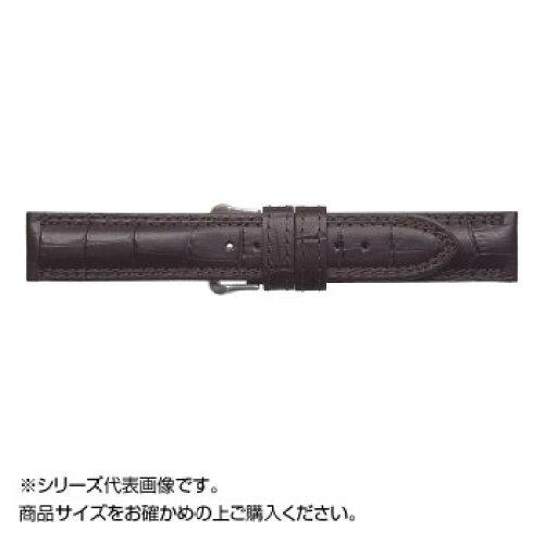 ミモザ(Mimosa) MIMOSA(ミモザ) 時計バンド IT型押ワニ 19mm ダークブラウン (美錠:銀) CIT-B19 (1561387)