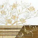 ユーパワー Wood Sculpture Art ハンドペイントウッドスカルプチャーアート マグノリア with ベース (WH+NP) SA-15071