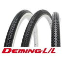 アサヒサイクル 【17875】デミングL/L SR078 タイヤ・チューブペアバラフラップ付 黒/白 24x1-3/8【沖縄・離島への配送不可】
