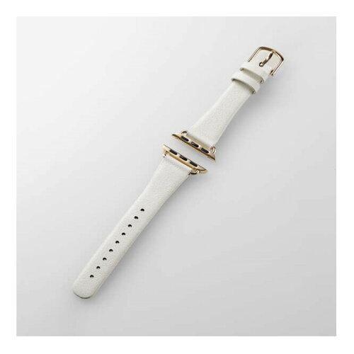 ELECOM エレコム Apple Watch 41/40/38mm/バンド/スリム/オフホワイト(AW-41BDLJWH)
