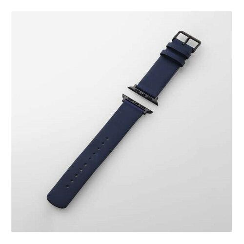 ELECOM エレコム Apple Watch 49/45/44/42mm/バンド/ネイビー(AW-45BDLNV)