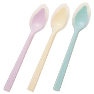 岡部洋食器製作所 口あたりやさしいスプーン 一体深型・大 / KU-07 ピンク