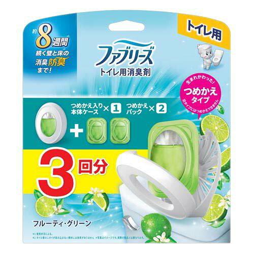 P&G ファブリーズトイレ用消臭剤フルーティ・グリーン本体+つめかえ2個パック P&G ファブリーズトイレ用消臭剤フルーティ・グリーン本体+つめかえ2個パック