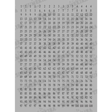 イングカワモト TSUMEKIRA(ツメキラ) ネイルシール カラーチャートナンバーシール 黒 1〜100 NN-CCN-20..