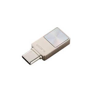 ELECOM エレコム USBメモリ/USB 5Gbps/Type-C/スマホ向け/64GB/シルバー(MF-SPU3064GSV)