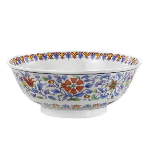 ブルーム ≪メーカー取寄≫【karakusa(カラクサ)】 205ラーメン丼 五彩牡丹[日本製 美濃焼 食器 丼]* (a15594964591106458)【入数:40】