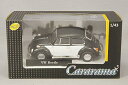 Cararama/カララマ VW ビートル マットブラック/ホワイト 1/43スケール 4-10541 (1489018)