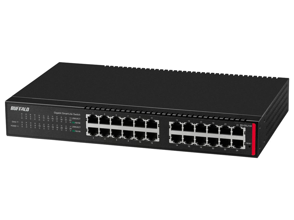 BUFFALO バッファロー 法人向け レイヤー2 Giga スマートLiteスイッチ(BS-GSL2124)