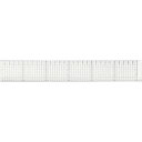 ウチダ製図器 マービー 方眼カッティング定規滑止付40cm 014-0164 014-0164
