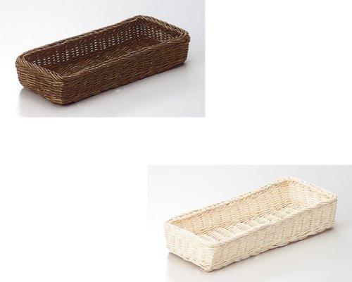 楽天市場】ラタンバスケット ダークブラウンの通販