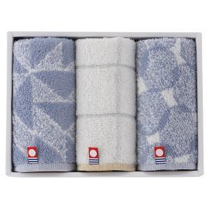 今治タオル タオルハンカチ3P 22709-48015-307 ブルー(3.0)