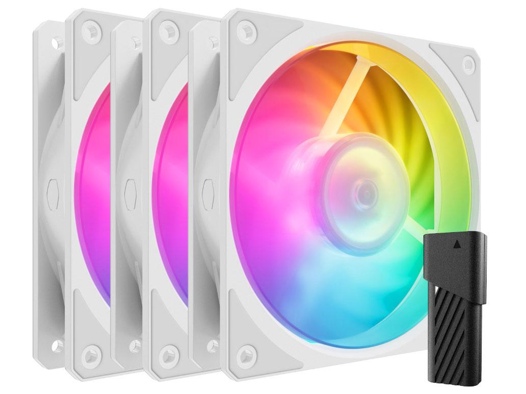 COOLER MASTER Mobius 120P ARGB White 3-Pack Fan Kit (MFZ-M2DW-243P2-R1)