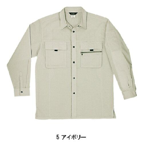 SOWA ソーワ 桑和 485 長袖シャツ Mサイズ アイボリー(5) (2131602)