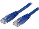スターテック 30CM CAT6対応LANケーブル ブルー