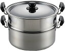 ヨシカワ 蒸しもの鍋 満菜 二段蒸し器 28cm SH9867