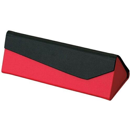 パール(Pearl) 折りたたみメガネケース ブラック×レッド HFU-84 BL/RE 92613 (1671105)