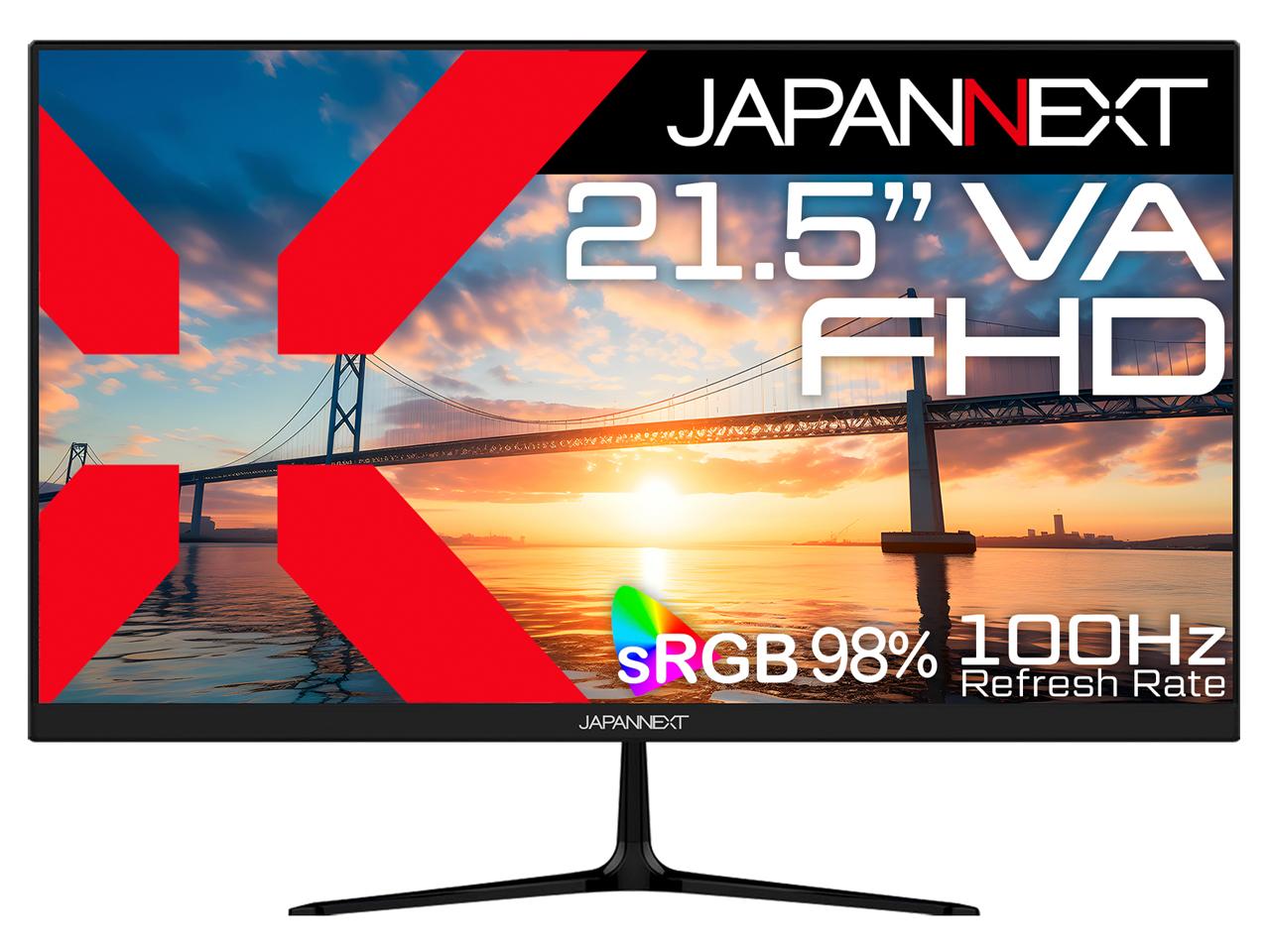 JAPANNEXT ジャパンネクスト JN-V215F2 21.5型 液晶 1920×1080 スピーカー搭載 D-sub HDMI1.4