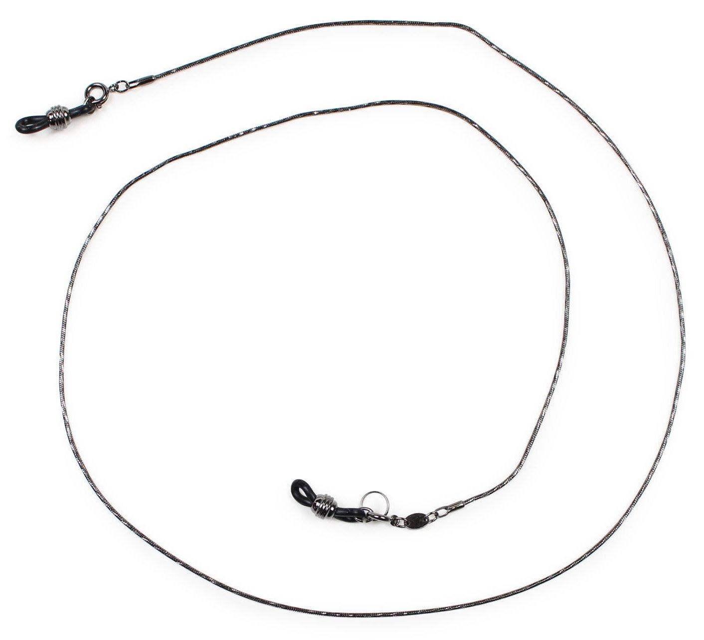 パール(Pearl) メガネチェーン CBシリーズ(ブラックチェーン) CB-330 スネークカット丸線 1.5mm Z5470 (1101050)