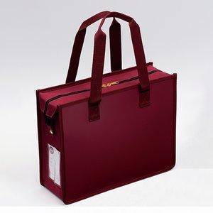 サクラクレパス ノータム オフィストートバッグ J ファスナー付 ワイン UNT-A4JC#21