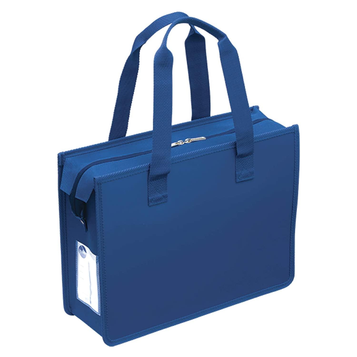 サクラクレパス ノータム オフィストートバッグ J ファスナー付 ネイビー UNT-A4JC#38