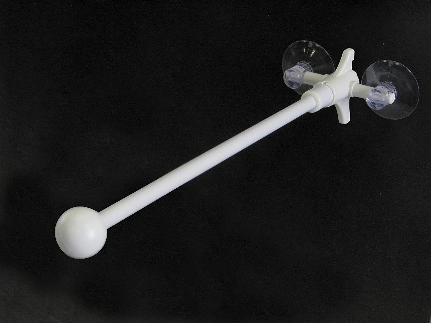 NOBORIYA のぼり屋 E器具 フラッグポール 873 2個吸盤式 丸パイプ式 26cm 白 (1351769)