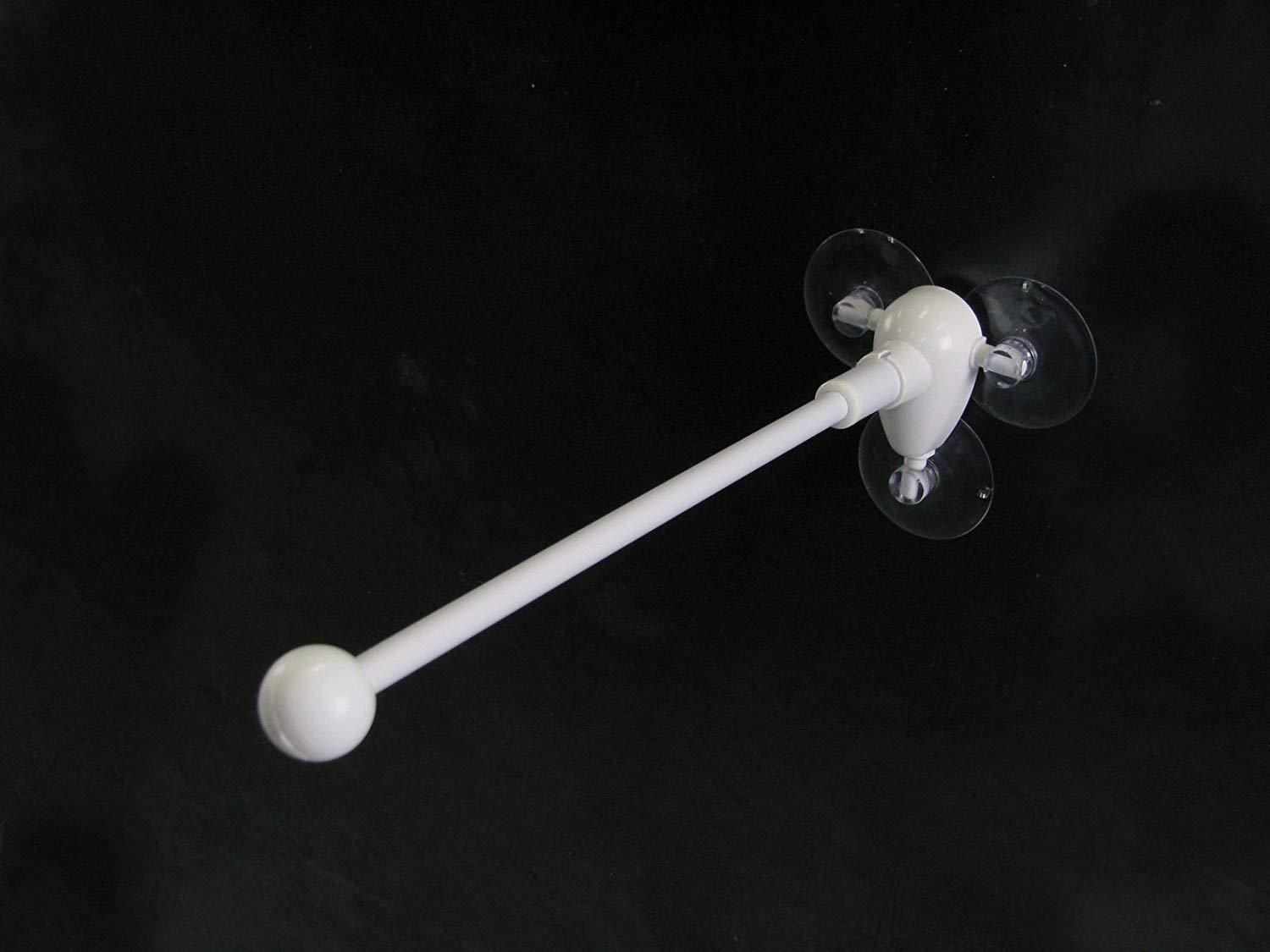 NOBORIYA のぼり屋 E器具 フラッグポール 875 3個吸盤式 丸パイプ式 26cm 白 (1351770)