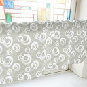 のぼり屋工房 カフェカーテン 筆丸 800×450mm グレー・41358 (1391291)