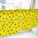 のぼり屋工房 カフェカーテン カブトムシ クワガタ セミ 800×450mm オレンジ・41378 (1391301)