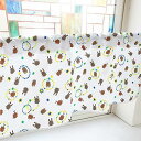 のぼり屋工房 カフェカーテン カブトムシ クワガタ セミ 800×450mm 白・41382 (1391303)
