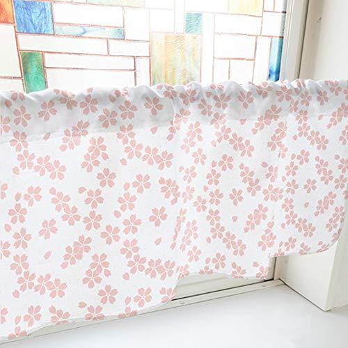 のぼり屋(Noboriya) カフェカーテン 桜 800×450mm ピンク・41464 (1391344)