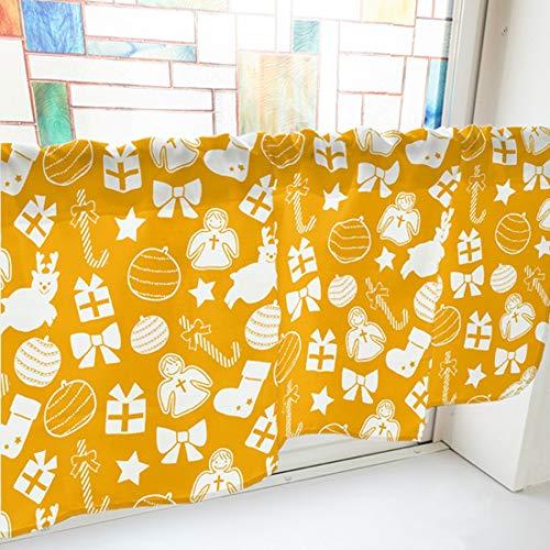 のぼり屋(Noboriya) カフェカーテン オーナメント 800×450mm オレンジ・41512 (1391368)