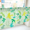 のぼり屋工房 カフェカーテン 鳥 800×450mm 緑・41628 (1391426)