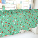 のぼり屋工房 カフェカーテン 唐辛子 800×450mm 緑・41678 (1391451)