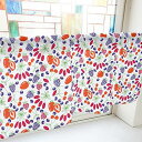 のぼり屋工房 カフェカーテン ベリー 800×450mm 赤・41684 (1391454)