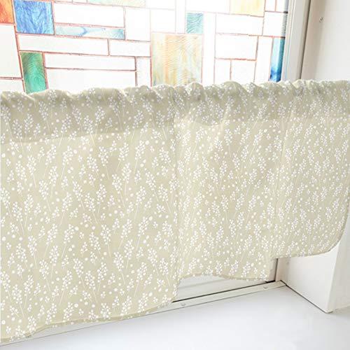 NOBORIYA のぼり屋 カフェカーテン かすみ草 800×450mm ベージュ・40828 (1391026)