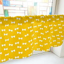 のぼり屋(Noboriya) カフェカーテン リボン 800×450mm オレンジ・40922 (1391073)