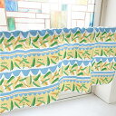 のぼり屋工房 カフェカーテン さやえんどう 800×450mm 水色・40968 (1391096)