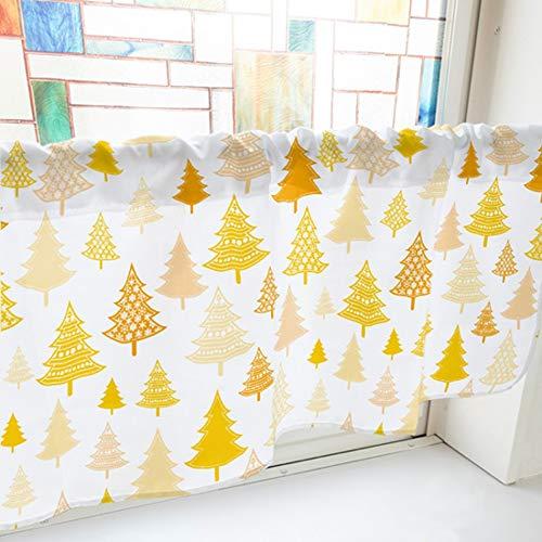 NOBORIYA のぼり屋 カフェカーテン ツリー 800×450mm オレンジ・41054 (1391139)