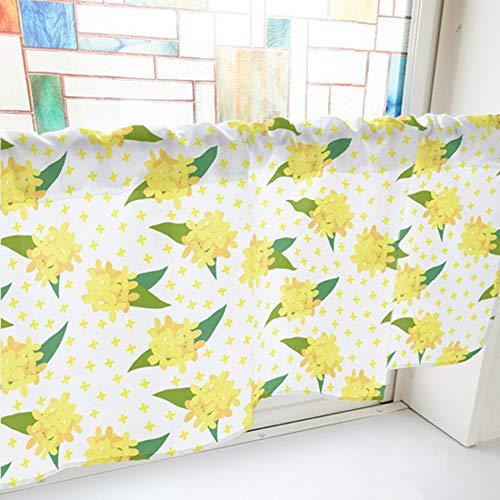 Other - NOBORIYA のぼり屋 カフェカーテン キンモクセイ 800×450mm 白・41130 (1391177)