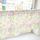 のぼり屋工房 カフェカーテン コスモス 800×450mm ピンク・41132 (1391178)