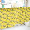 のぼり屋工房 カフェカーテン レモン 800×450mm ベージュ・40542 (1390883)