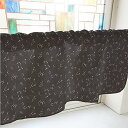 のぼり屋工房 カフェカーテン 12星座 800×450mm 黒・40626 (1390925)